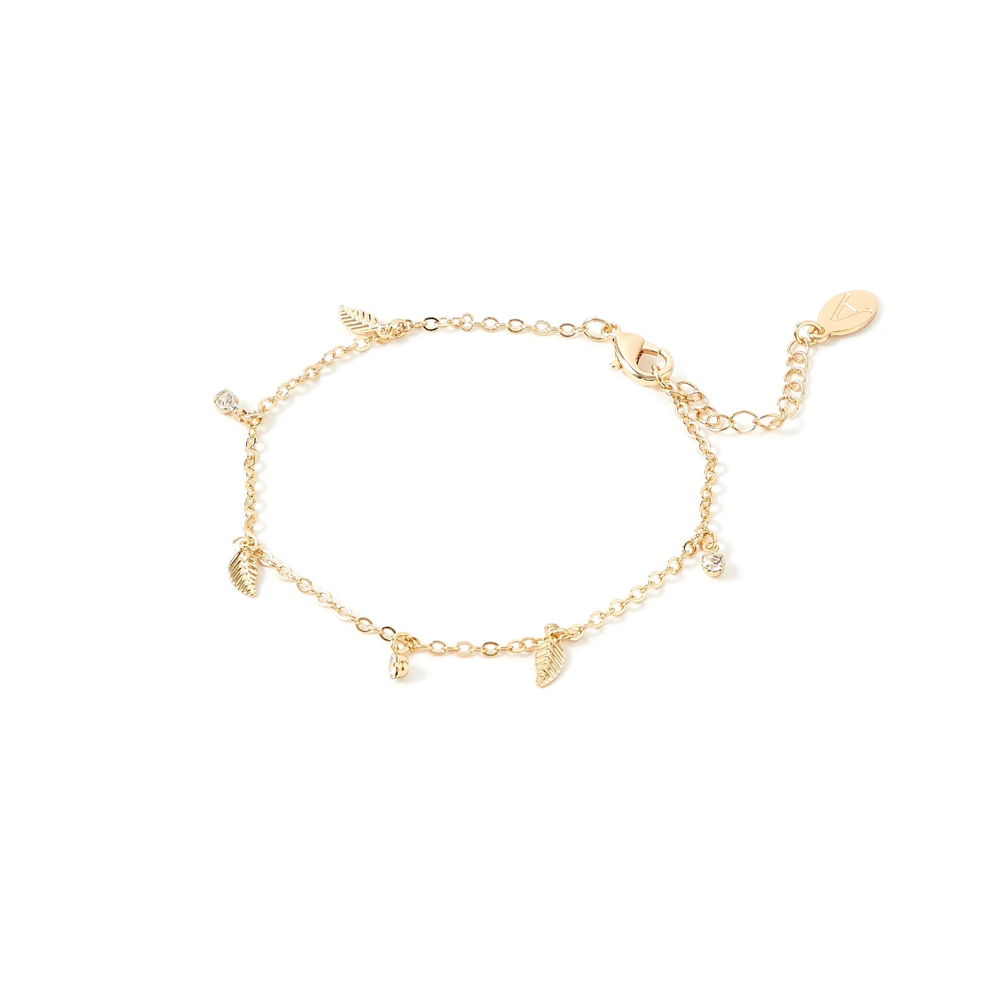 Shop Rubans Voguish 18K Gold Plated Stainless Steel Waterproof Dual Chain  Bracelet With Charms. Online at Rubans